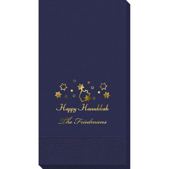 Happy Hanukkah Guest Towels